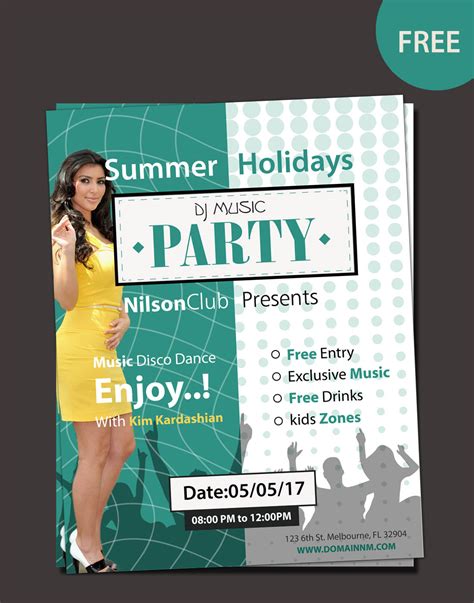 Blank Party Flyer Templates