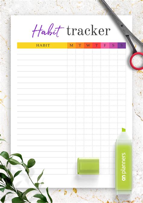 Use This Wonderful And Simple Habit Tracker Template To Keep Your