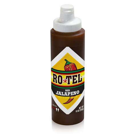 Rotel Red Jalapeno Thick Hot Sauce Squeeze Bottle 10 Oz