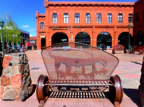 North America Usa Arizona Flagstaff Heritage Square Stock Photo