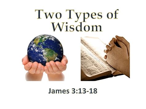 Two Types Of Wisdom James 313 18pptx