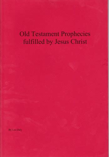Book Old Testament Prophecies Fulfilled By Jesus Christ Mainsite