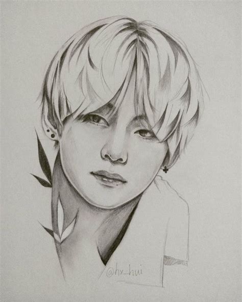 Easy Drawing Bts V Bts Drawings Kpop Drawings Drawings Images And Photos Finder