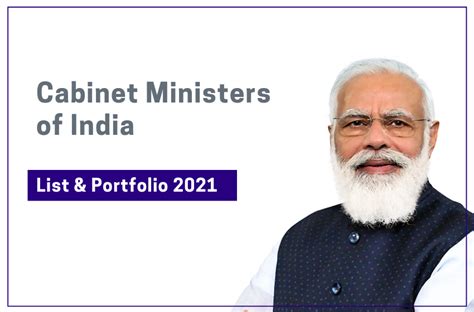 Cabinet Ministers Of India List And Portfolio Saralstudy