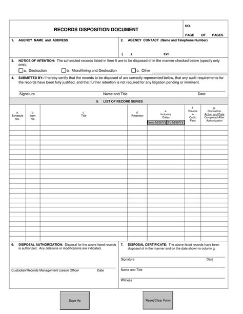 Florida Records Disposition Document Form Fill Out Sign Online And
