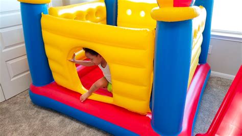 Inflatable Indoor Outdoor Bounce House For Kids Intex Jump O Leen