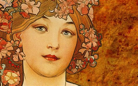 Women Alphonse Mucha Face Traditional Art 1440x900 Wallpaper Wallhavencc