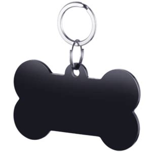Your backbone shape stock images are ready. Bone Shape Dog Tag Pendant black color 40*22 mm - Id for ...