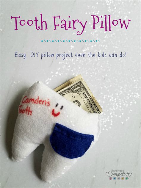 Tooth Fairy Pillow Fun And Easy Craft For Kids Or Adorable T ⋆
