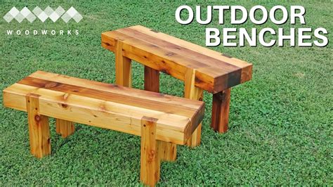 Simple Sturdy Outdoor Benches Youtube