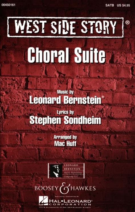 Choral Suite From West Side Story From Leonard Bernstein Buy Now In The Stretta Sheet Music Shop