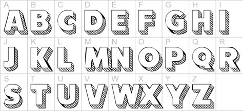 Block Letter Font Wshadows Block Letter Fonts Lettering Alphabet