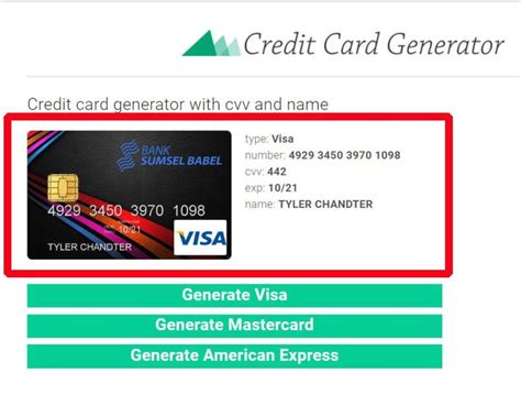 Creditcard Generator In 2020 Credit Card Visa Card Numbers Credit
