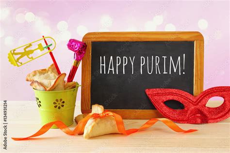 Purim Celebration Concept Jewish Carnival Holiday Stock Foto Adobe