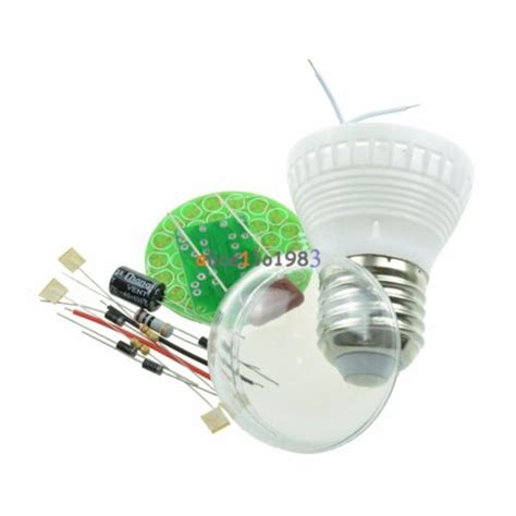New Energy Saving 38 Leds Green Lamps Diy Kits Electronic Suite 1 Set