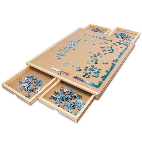 Skymall 1000 Piece Puzzle Board Premium Wooden Jigsaw Puzzle Table