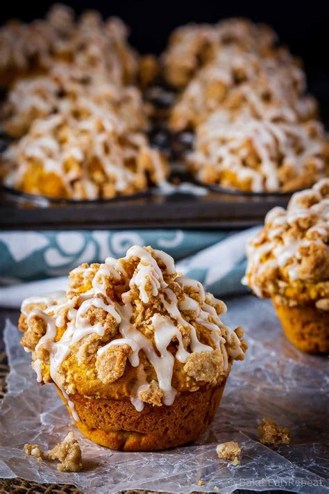 Pumpkin Spice Muffins With Crumb Topping Bake Eat Repeat Recipe