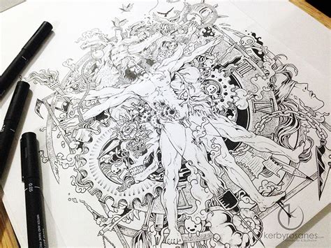 Impressively Detailed Pen Doodles By Kerby Rosanes Bored Panda
