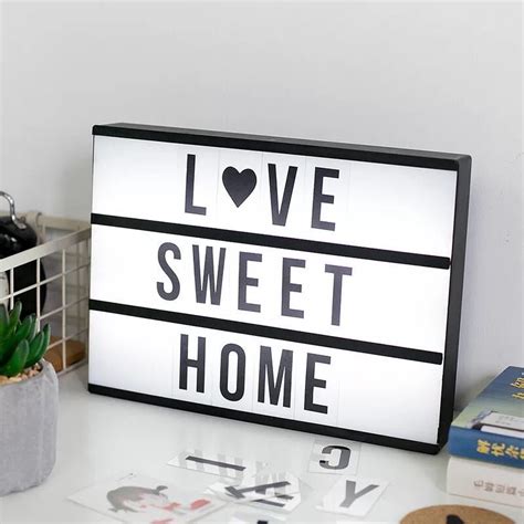 This letter light tutorial is just one of the 12 awesome home decor projects in the book. 2019 DIY LED letter Light Box Large Size letters lightbox ...