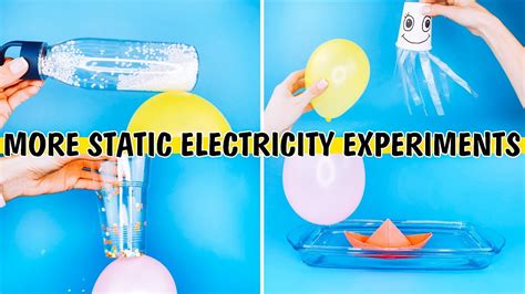 7 Cool Static Electricity Science Experiments For Kids Youtube