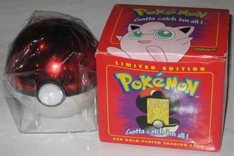 I only received the mewtwo trading card, the poke ball and box was not included. Pokemon Limited Edition 23K Gold-Plated Jigglypuff Trading Card w/ Pokeball Toy - Walmart.com ...