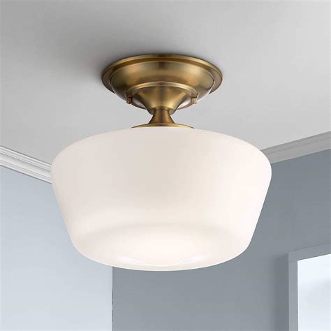 Buy Regency Hill Schoolhouse Modern Farmhouse Close To Ceiling Light