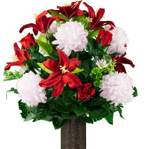 Artificial Cemetery Flowers Uk Crazyboutdeco Cemetery Artificial Silk