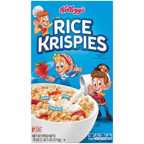 Kelloggs Rice Krispies® Toasted Rice Cereal 18 Oz Box Food