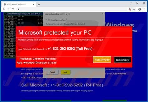 Microsoft Protected Your Computer Pop Up Scam Removal And Recovery Steps Updated