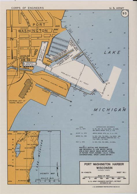 Detroit District Missions Operations Port Washington Harbor Wi