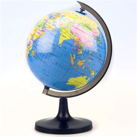 Globo Terrestre Escolar Mapa Mundi Planeta Hemisferio 14cm R 1999