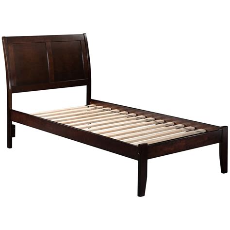 Atlantic Furniture Portland Twin Xl Sleigh Platform Bed In Espresso