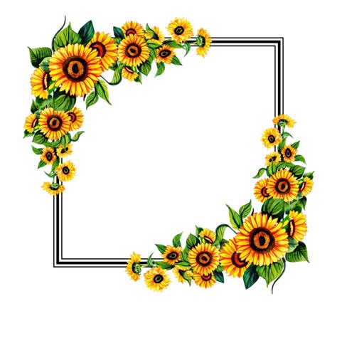 Free Sunflower Border Svg 527 Svg Png Eps Dxf File