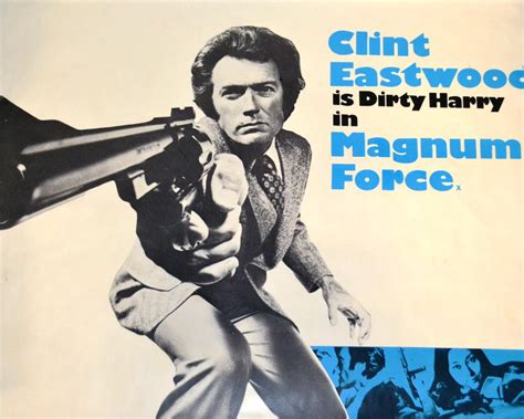 Clint Eastwood Is Dirty Harry In Magnum Force Uk Quad