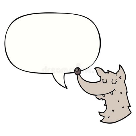 Wolf With Speech Bubble Stock Vector Illustration Of Crazy 38028183