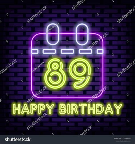 89th happy birthday 89 year old stock vector royalty free 2222189049 shutterstock