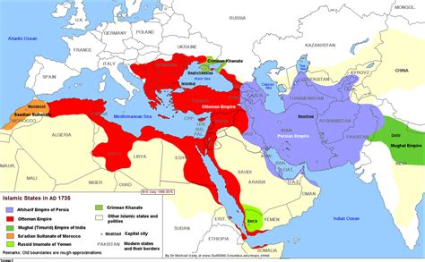 Maps On The Web — The Major Muslim Empires And States In The Year