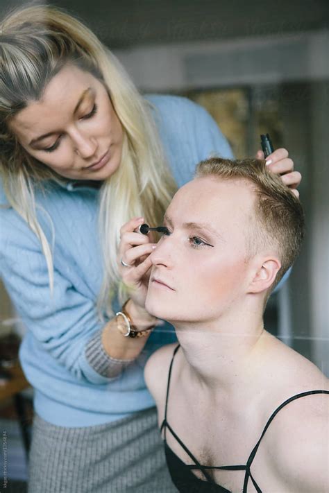 man transforms into woman with makeup saubhaya makeup