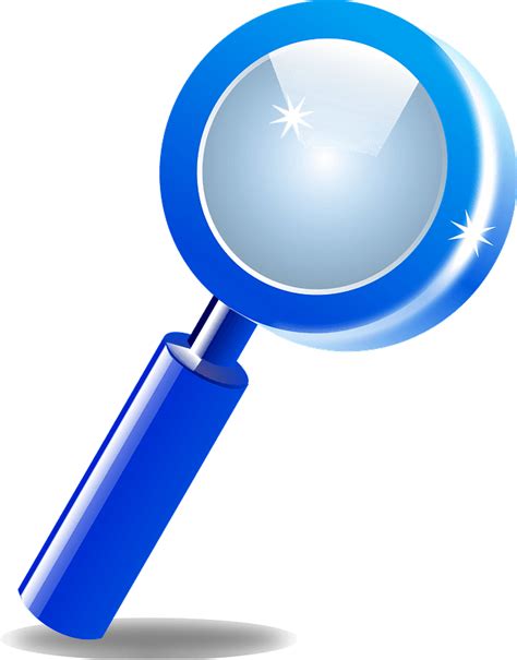 Blue Magnifying Glass Clipart Free Download Transparent Png Creazilla