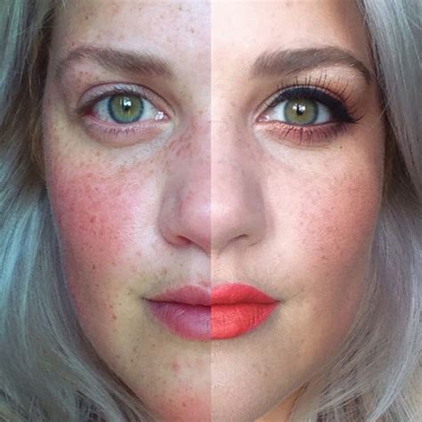 Hitting Back At Makeup Shamers With Half Face Makeup Selfies Faze