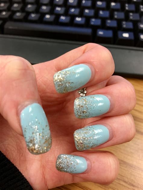 Tiffany Blue Nails Tiffany Blue Nails Blue Nails Hair And Nails