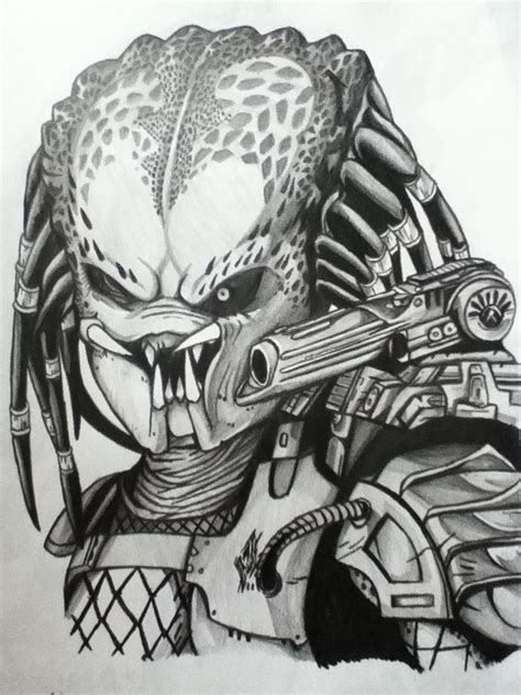 Most relevant best selling latest uploads. PREDATORS: The Classic Predator Pencil Drawing by emichaca ...