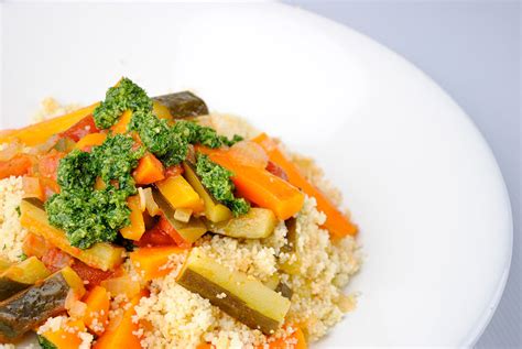 A tasty, moroccan vegan couscous recipe packed with this moroccan couscous recipe is something i have been making for ages. Vegetable Couscous with Moroccan Pesto Recipe