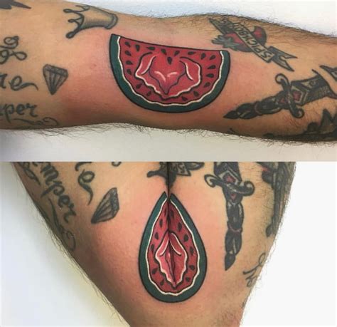 This Vagina Watermelon Tattoo Gag