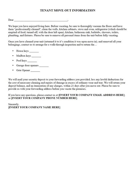 Sample Letter To Clean Up Property