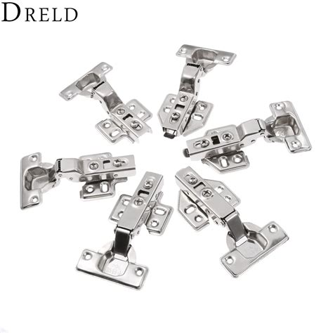 DRELD 1Pc Stainless Steel Door Hydraulic Hinges Damper Buffer Soft