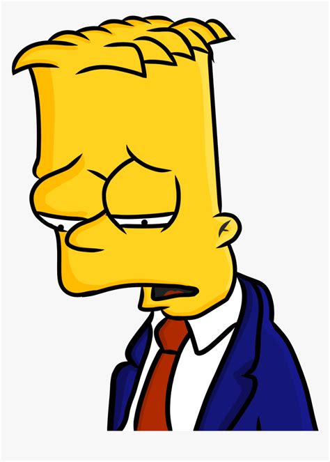 Sad Bart Png Vector Download Draw Bart Simpson Sad Transparent Png