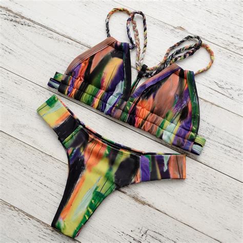 bonitakinis brand swimsuits 2017 women swimming wear colored biquini bathing suits bohemia