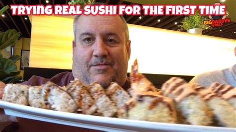 Trying Real Sushi For The First Time Youtube