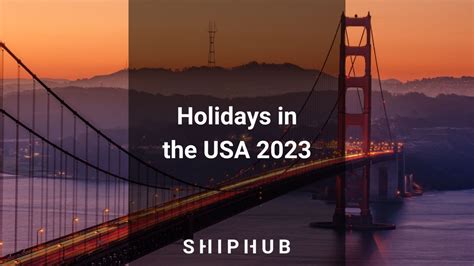 Holidays In The Usa 2023 2023 Calendar Shiphub